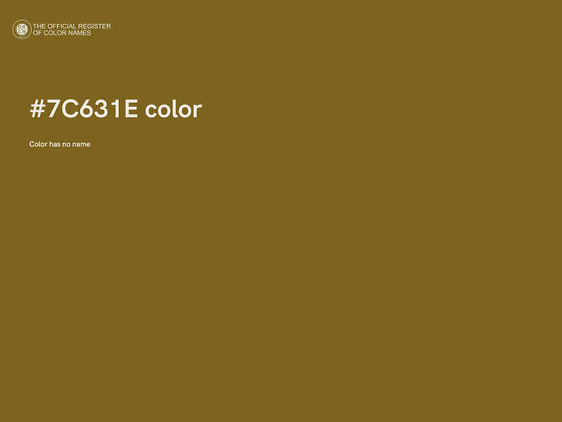 #7C631E color image