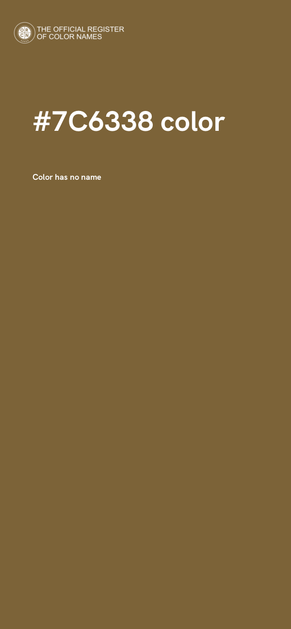 #7C6338 color image