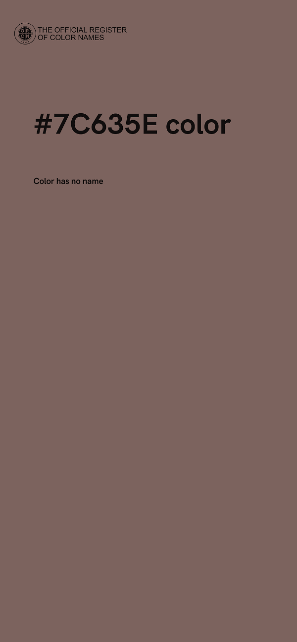 #7C635E color image