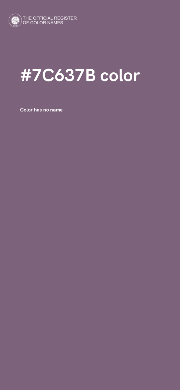 #7C637B color image