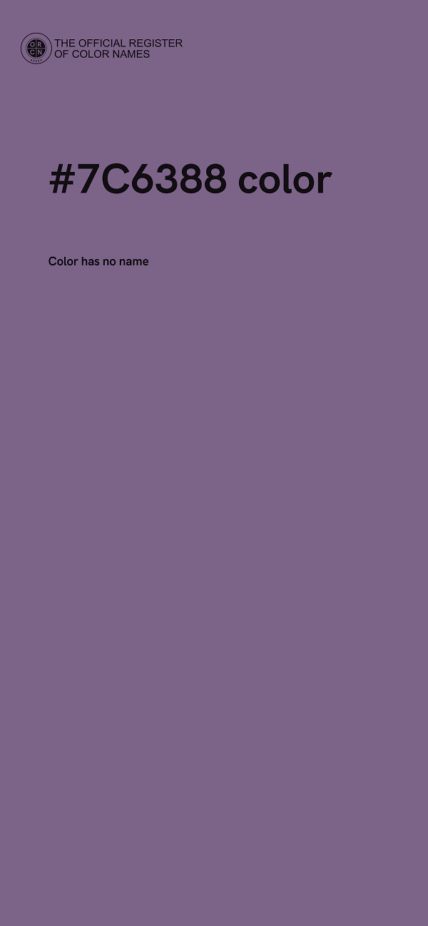 #7C6388 color image