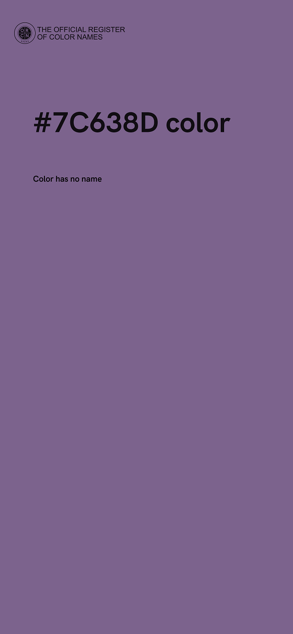 #7C638D color image