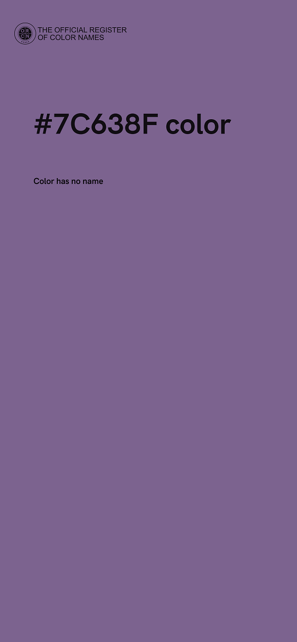#7C638F color image