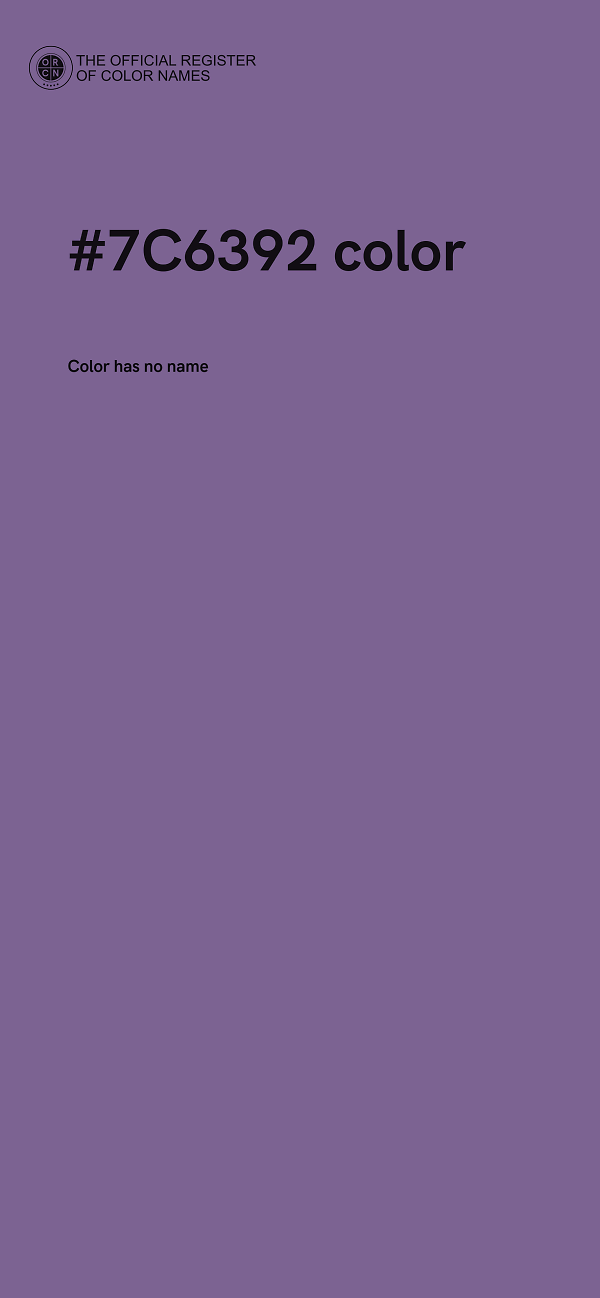 #7C6392 color image