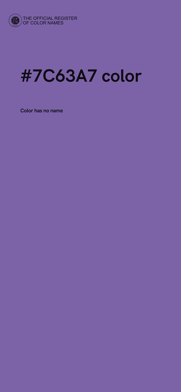 #7C63A7 color image