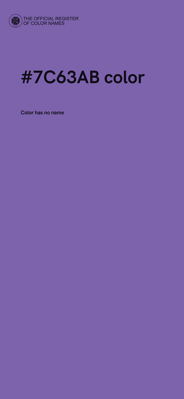 #7C63AB color image