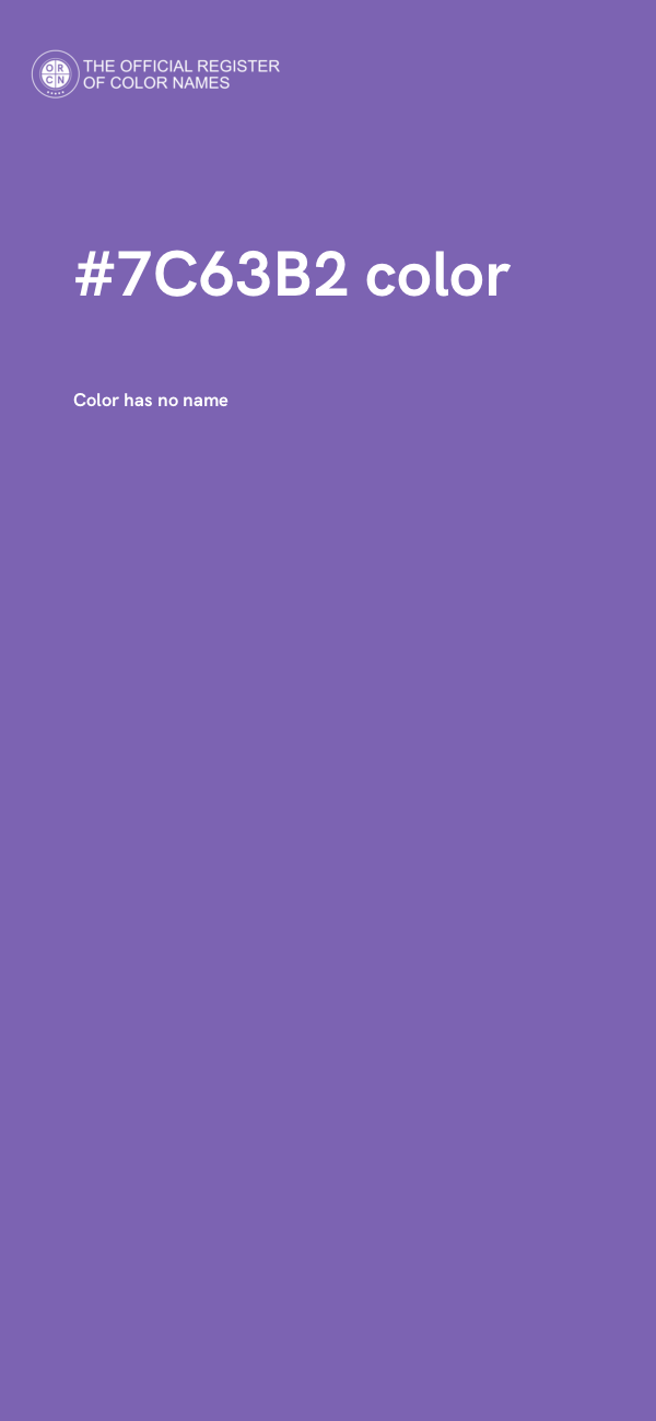 #7C63B2 color image