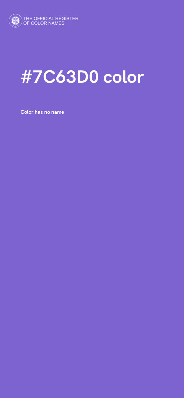 #7C63D0 color image