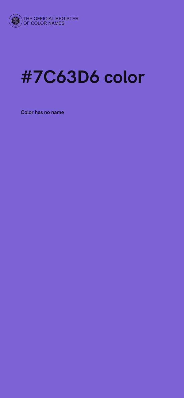 #7C63D6 color image
