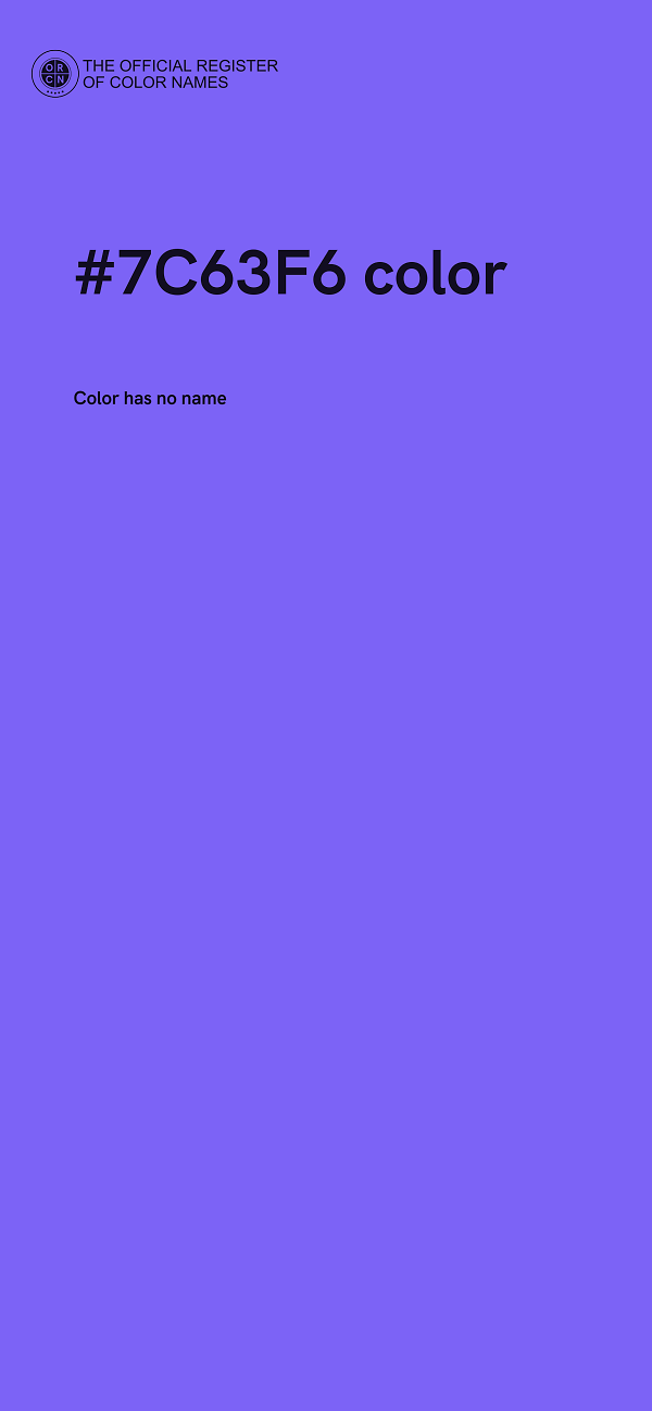 #7C63F6 color image