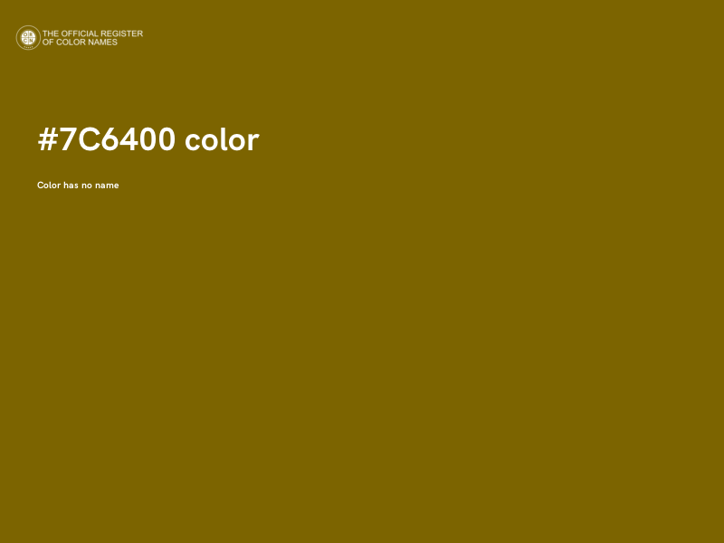 #7C6400 color image