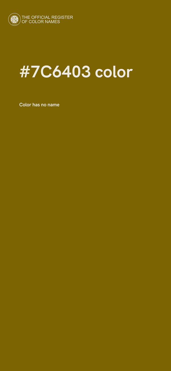 #7C6403 color image