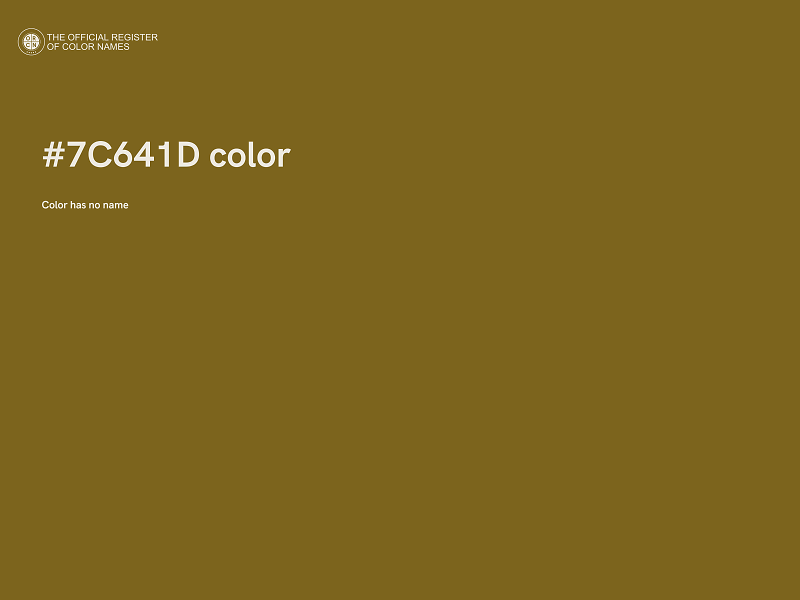 #7C641D color image