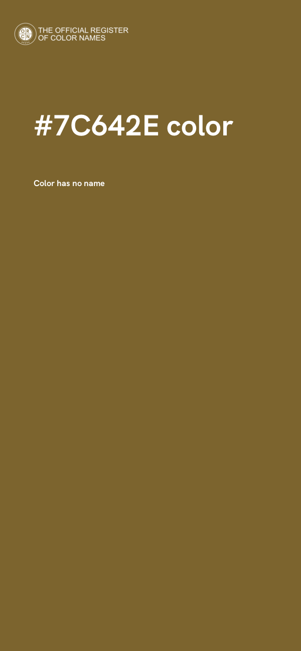 #7C642E color image