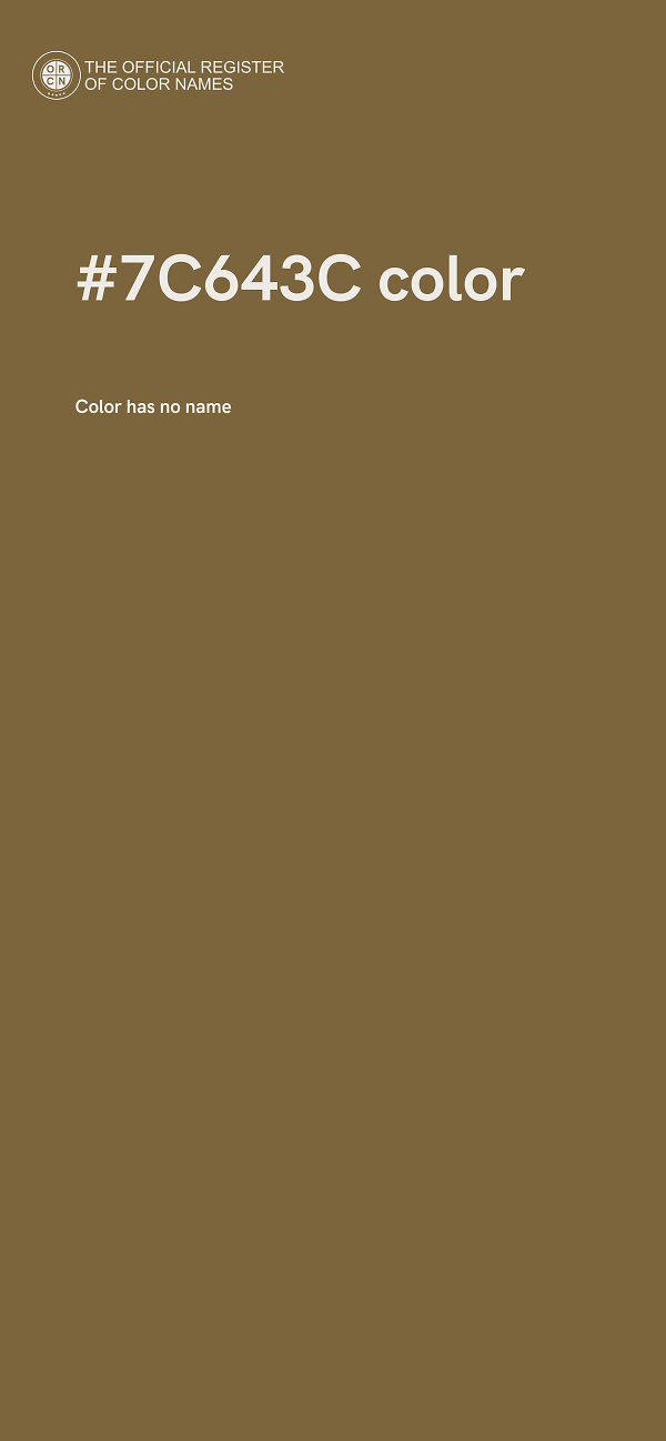 #7C643C color image