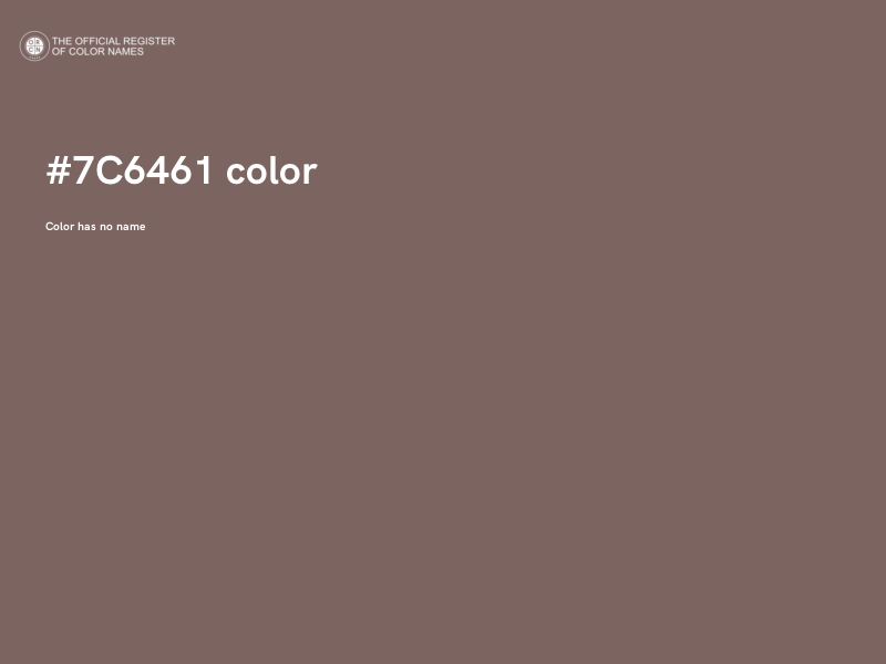 #7C6461 color image