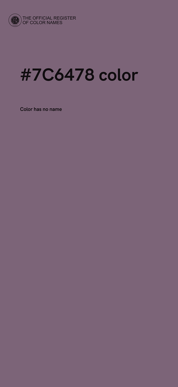 #7C6478 color image
