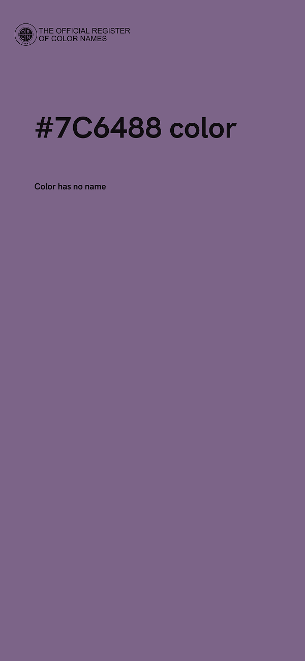 #7C6488 color image