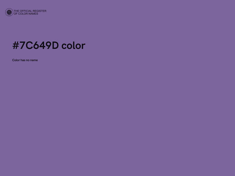 #7C649D color image