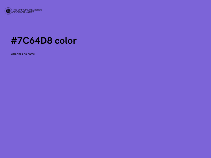 #7C64D8 color image