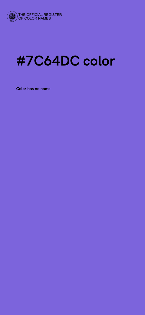 #7C64DC color image