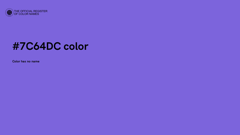 #7C64DC color image