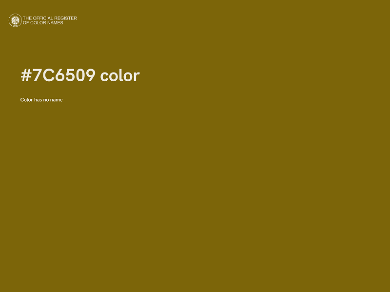 #7C6509 color image