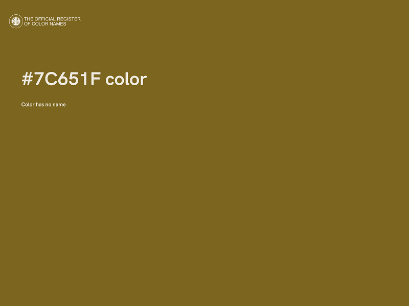 #7C651F color image