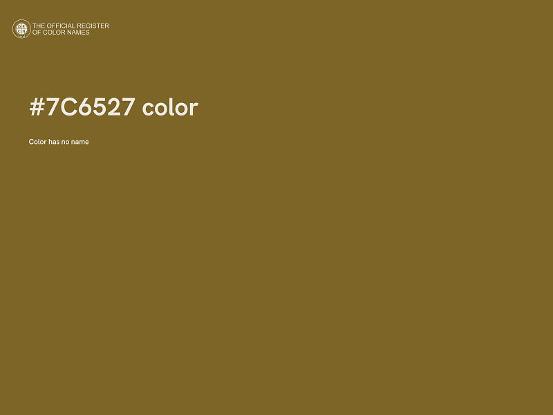 #7C6527 color image