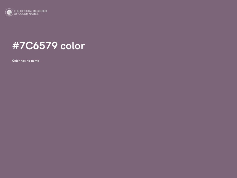 #7C6579 color image