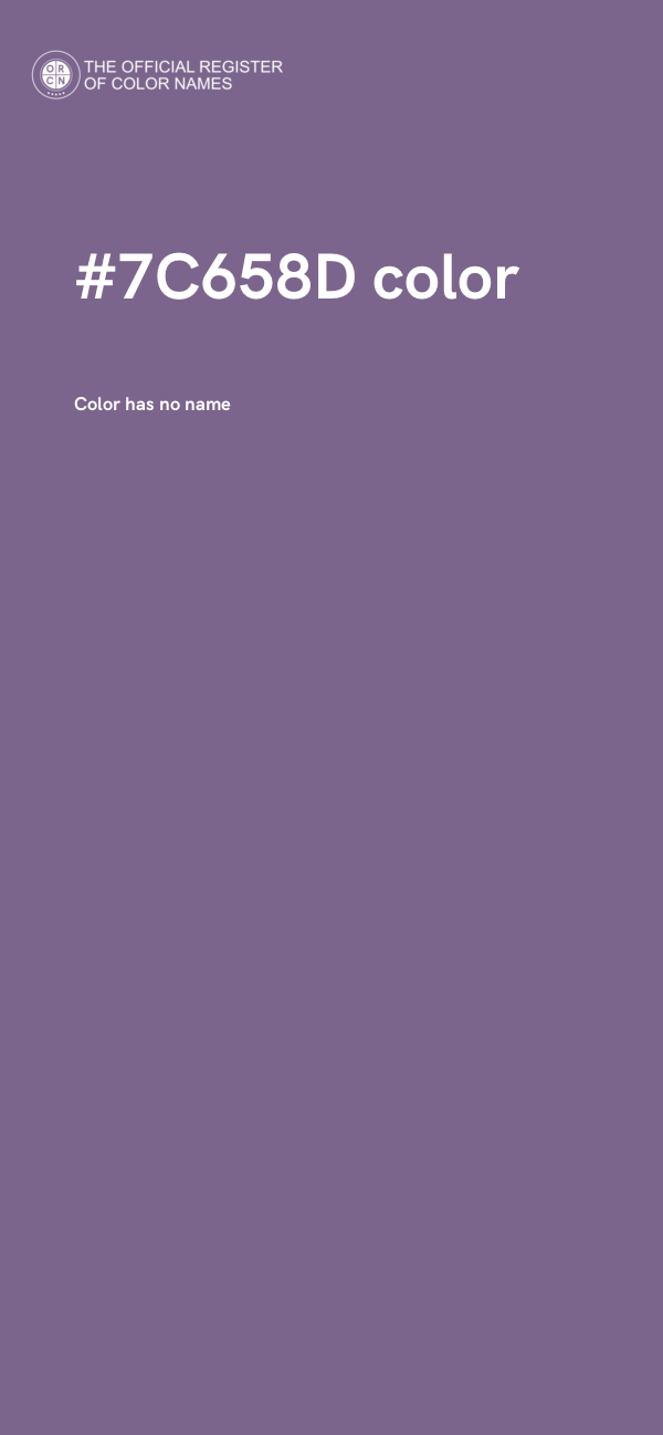 #7C658D color image