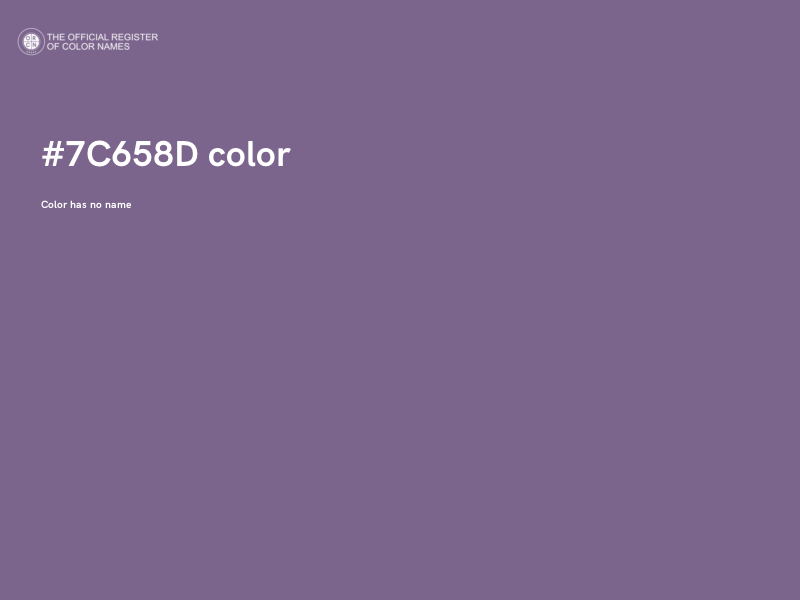 #7C658D color image