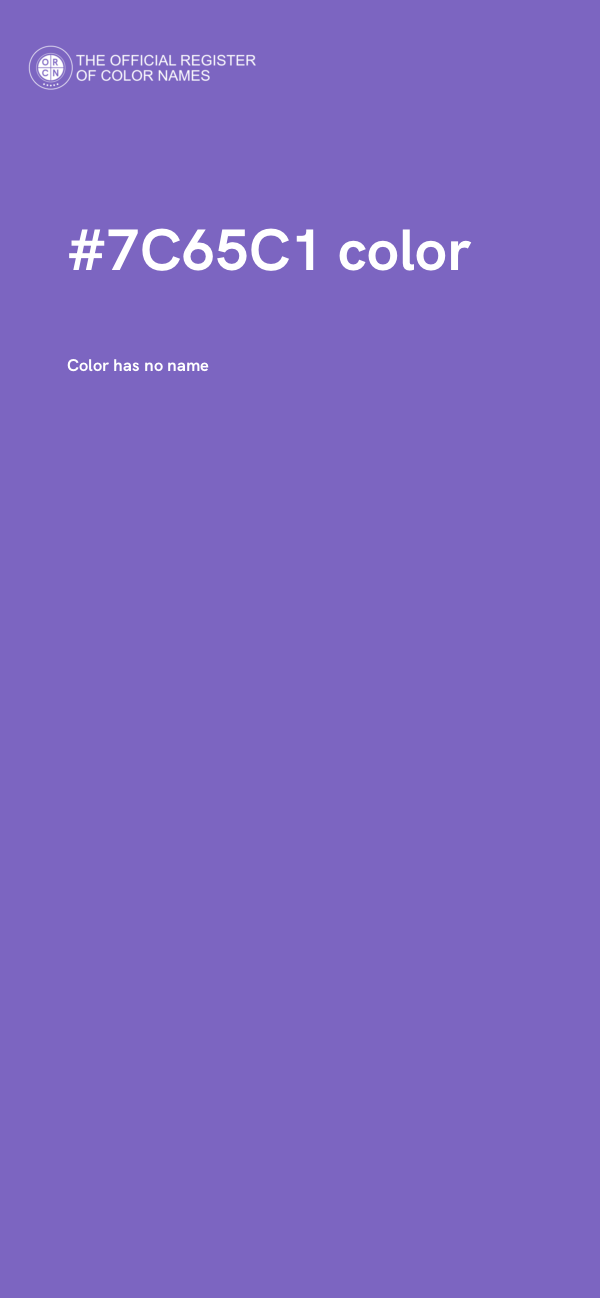 #7C65C1 color image