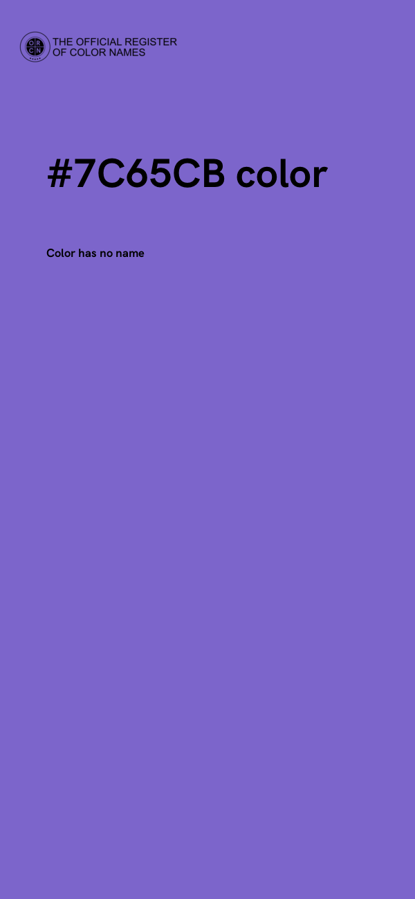 #7C65CB color image