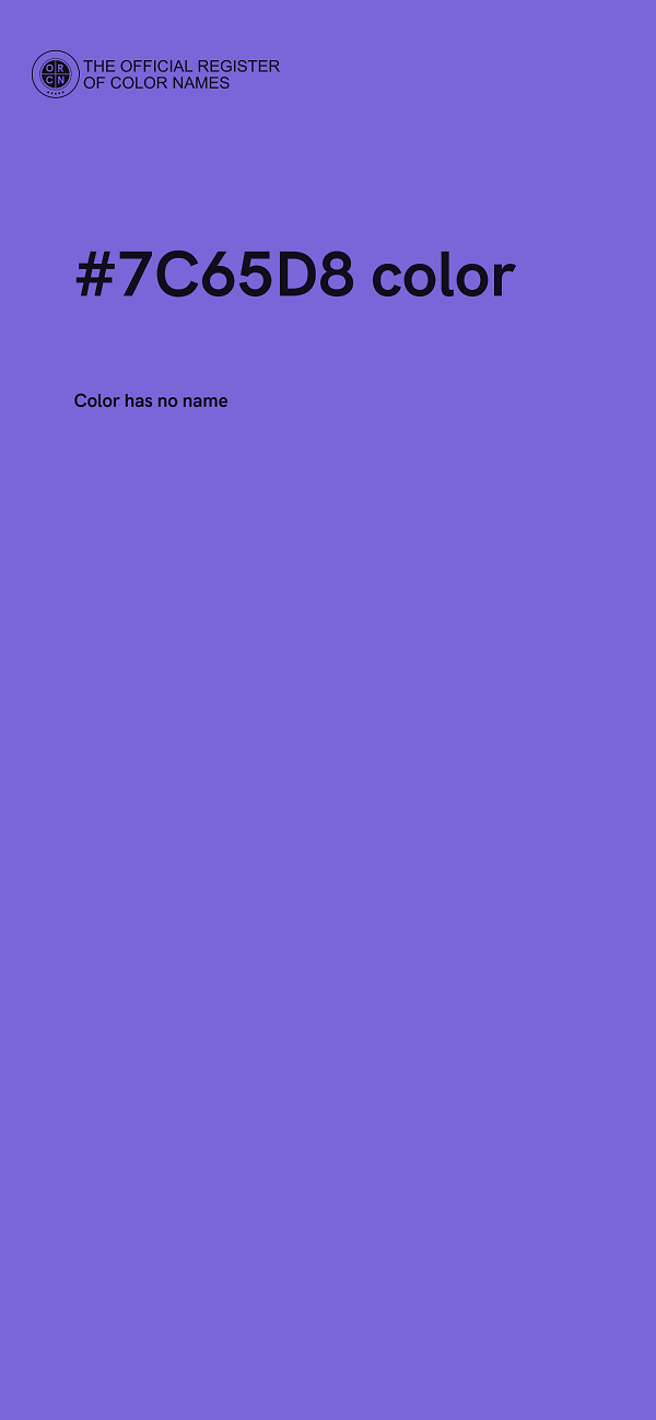#7C65D8 color image
