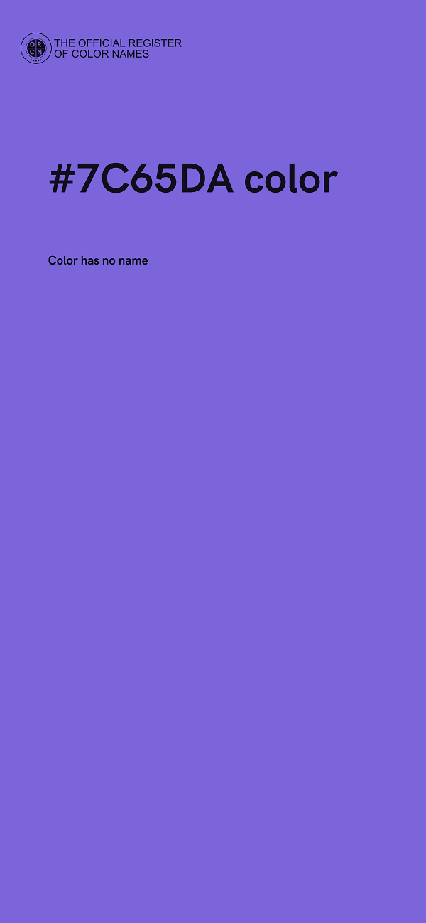 #7C65DA color image
