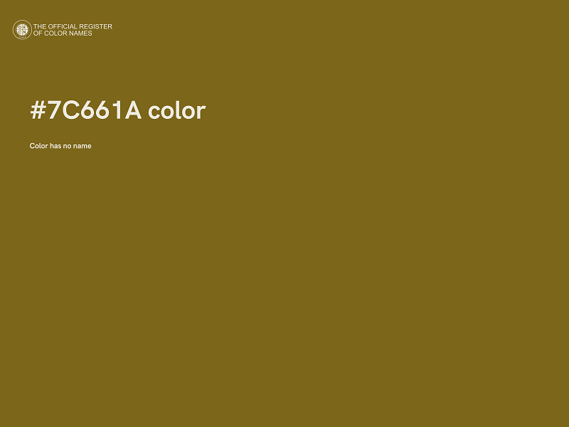 #7C661A color image