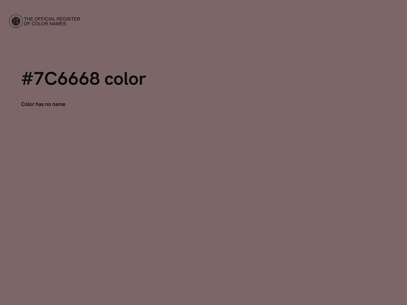 #7C6668 color image