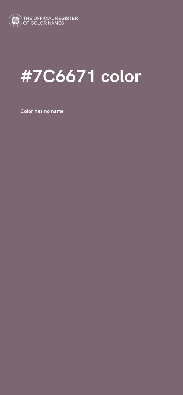 #7C6671 color image