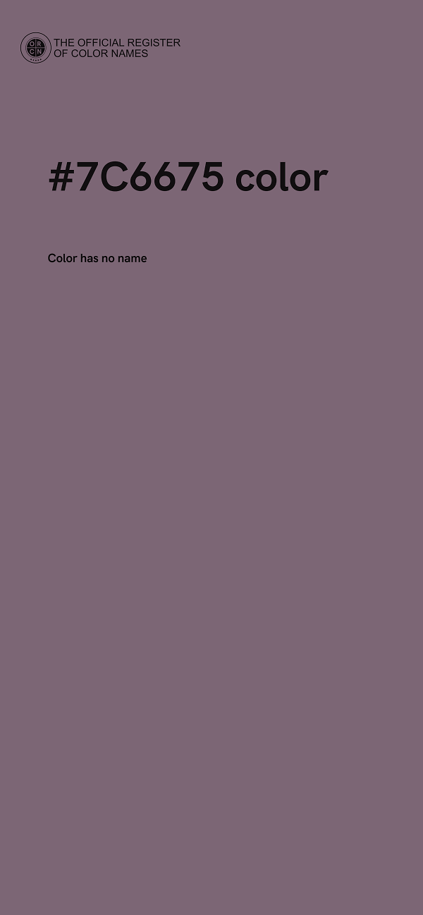 #7C6675 color image