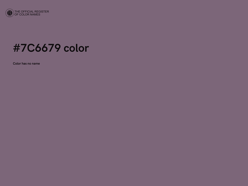 #7C6679 color image