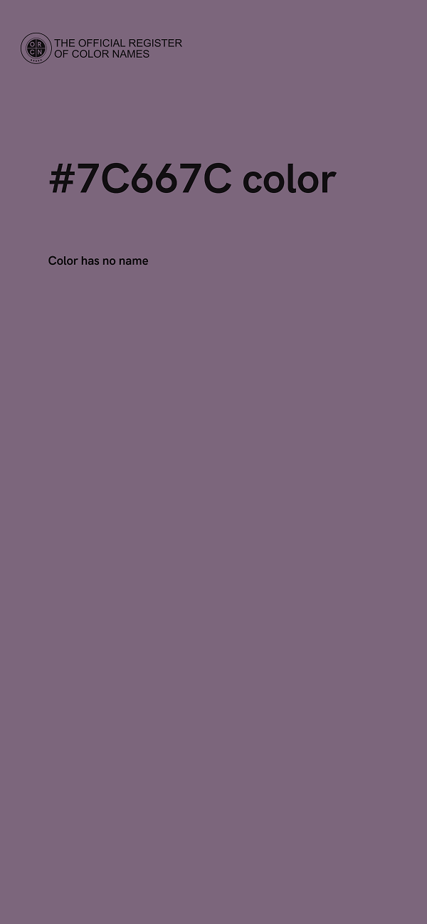 #7C667C color image