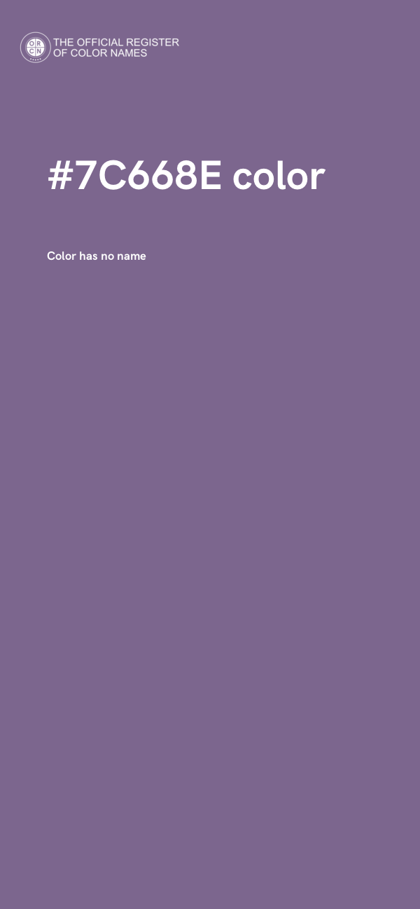 #7C668E color image