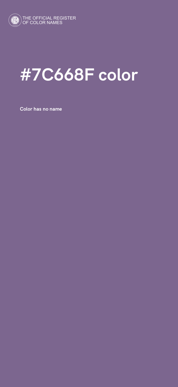#7C668F color image
