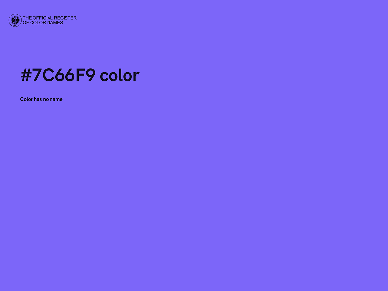 #7C66F9 color image