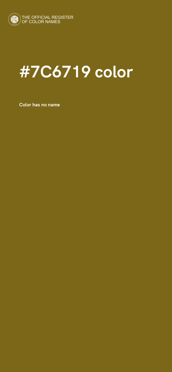 #7C6719 color image