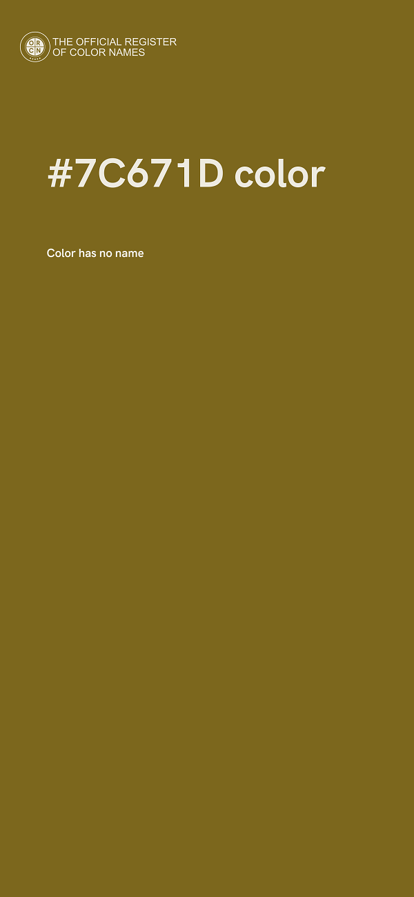 #7C671D color image