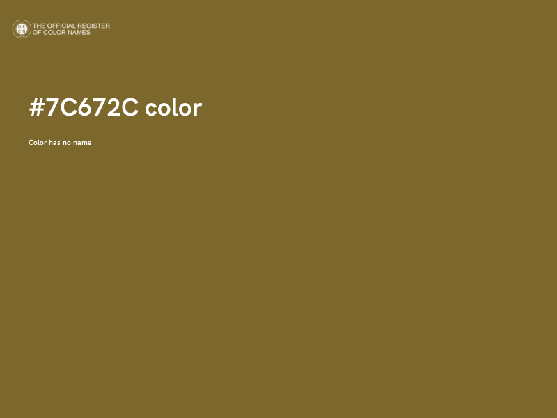 #7C672C color image
