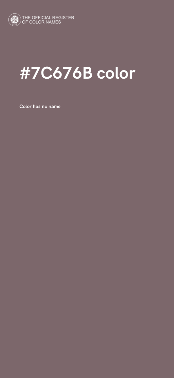#7C676B color image