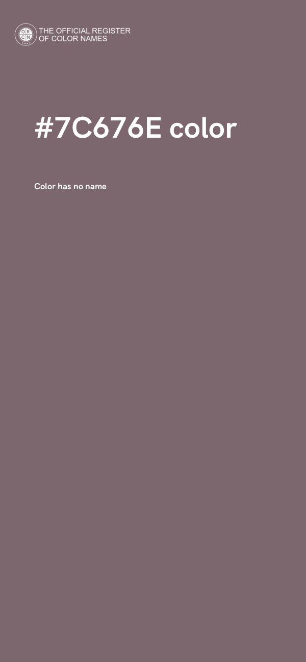 #7C676E color image